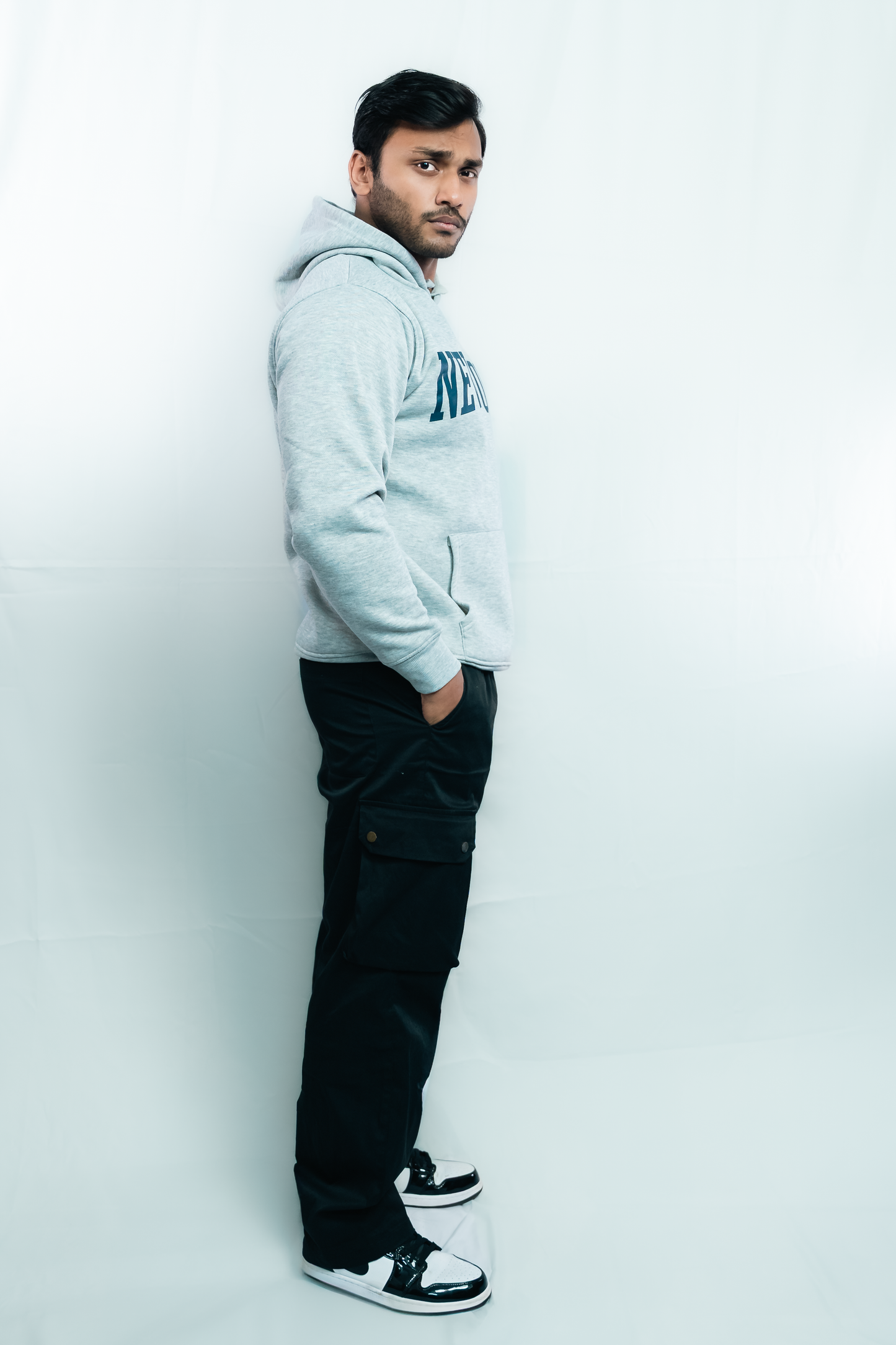 New York Premium Hoodie – Grey, Thick Cotton, Unisex Fit