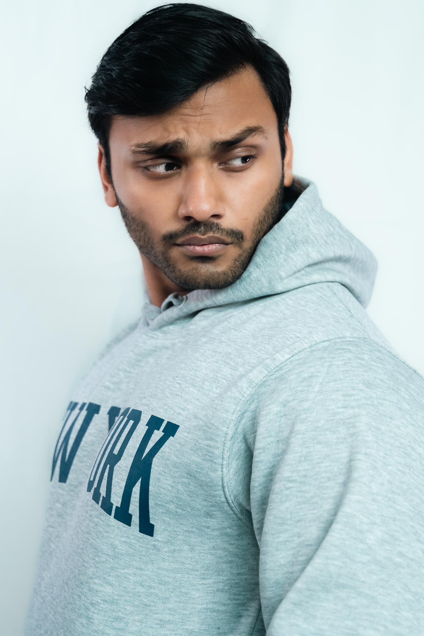 New York Premium Hoodie – Grey, Thick Cotton, Unisex Fit
